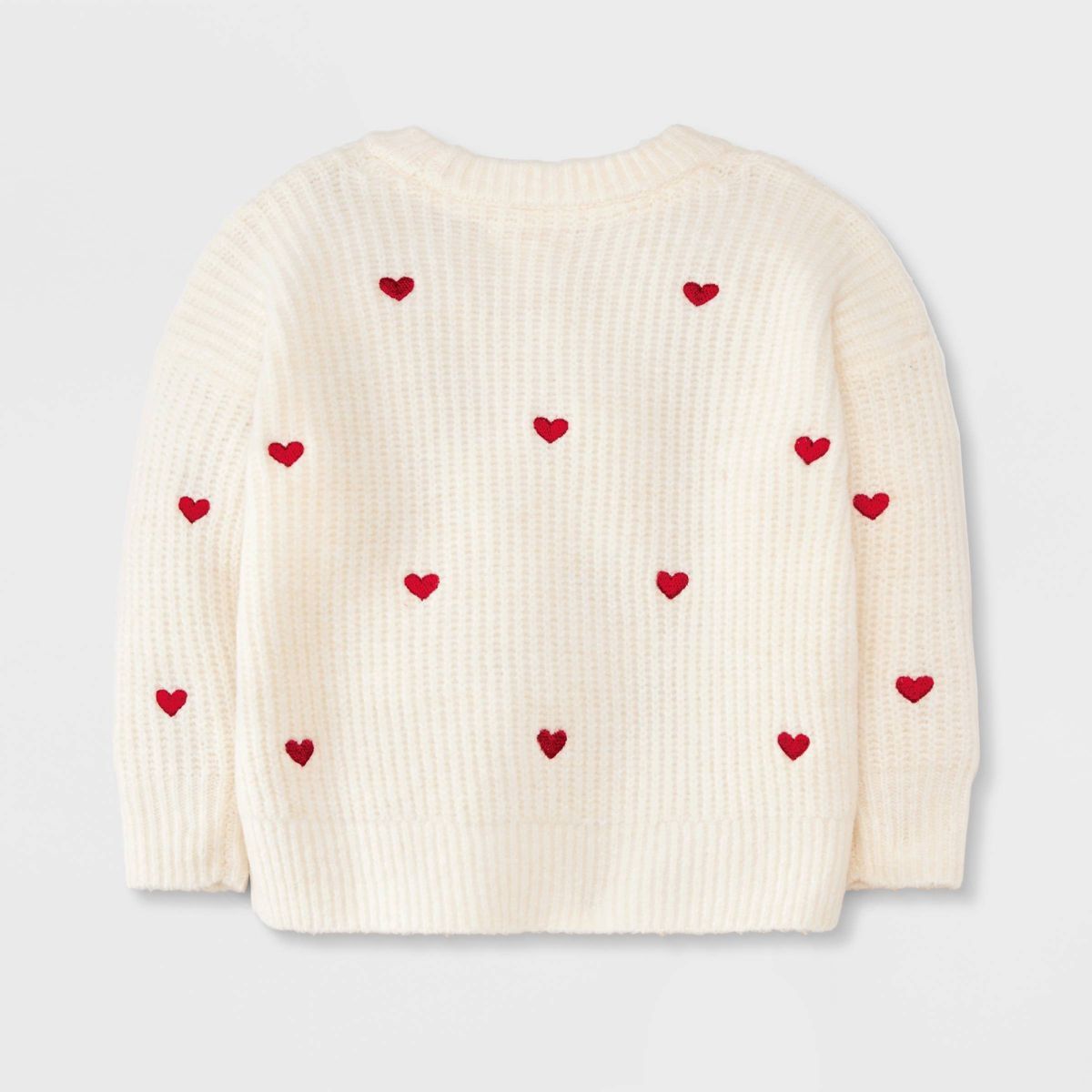 Baby Heart Sweater - Cat & Jack™ Cream | Target