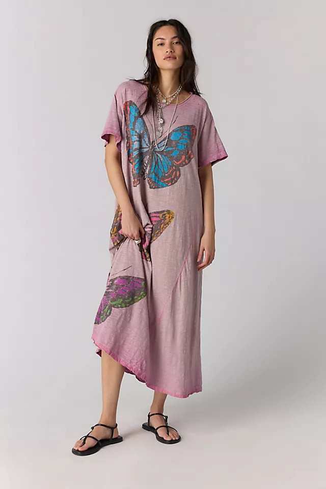 Magnolia Pearl Butterfly Travelers Maxi Tee Dress | Free People (Global - UK&FR Excluded)