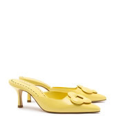Flora Pump In Lemonade Leather | Larroude