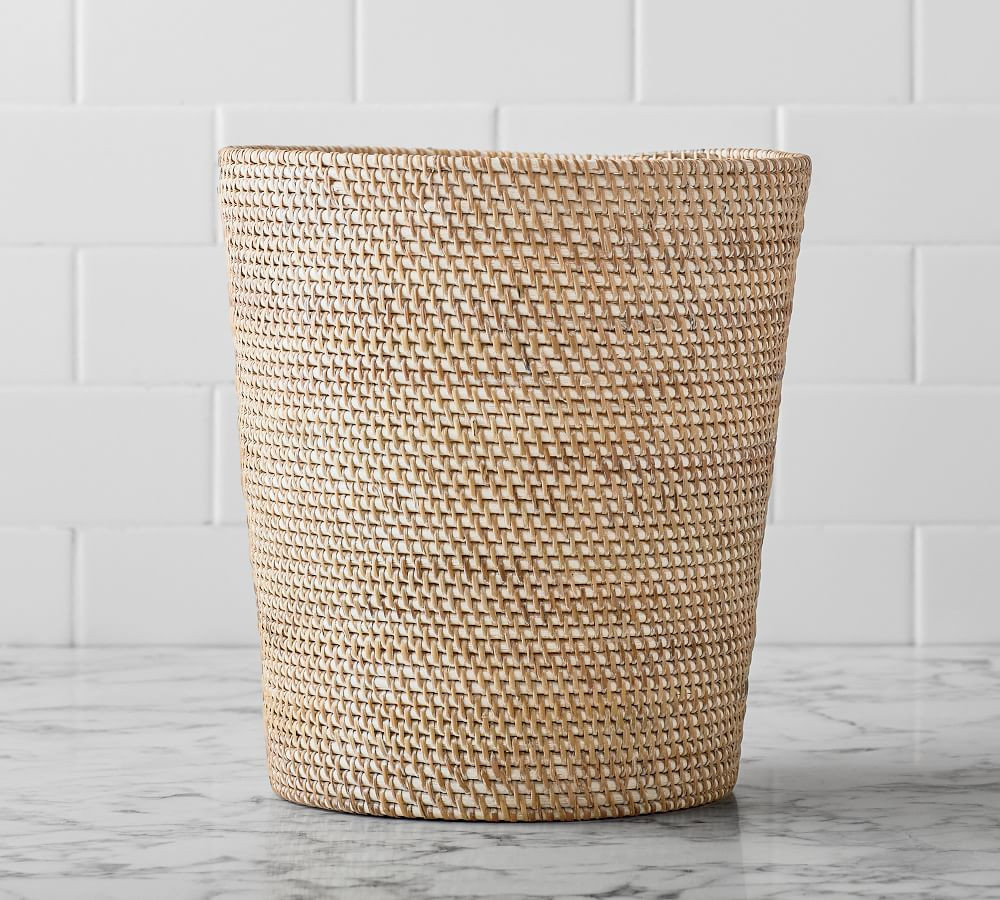 Tava Handcrafted Rattan Bathroom Accessories | Pottery Barn (US)