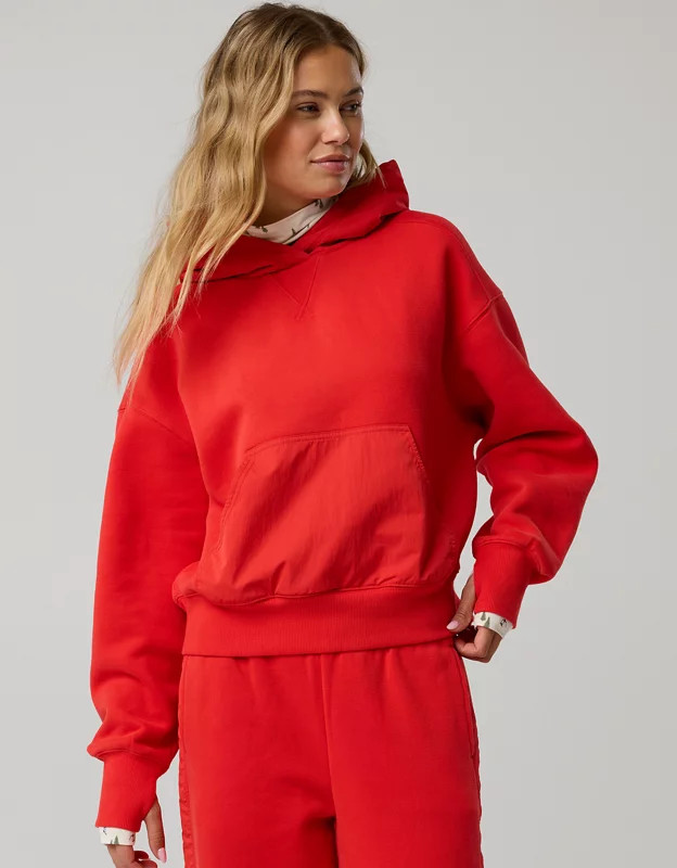 OFFLINE By Aerie Cloud Fleece Nylon Hoodie | Aerie
