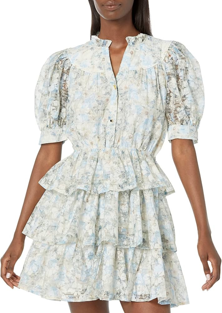En Saison Tosca Midi Dress Peach Blue MD | Amazon (US)