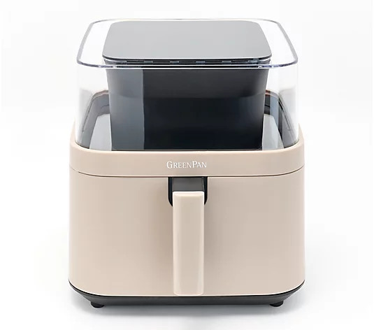 GreenPan 7Qt Ceramic Nonstick 360 Clear View Air Fryer - QVC.com | QVC