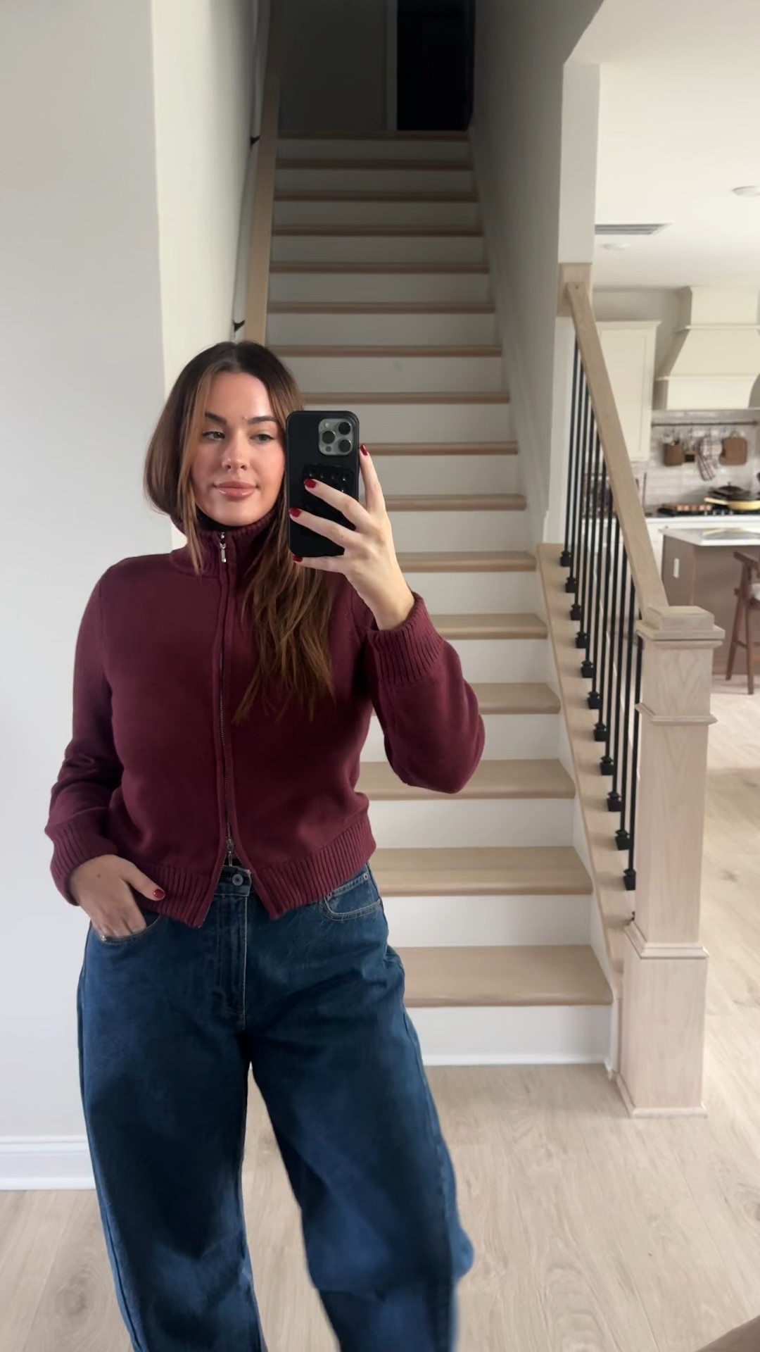 Abercrombie Sweater wearing large! Wearing 32 denim. 

#LTKHoliday #LTKMidsize #LTKSaleAlert