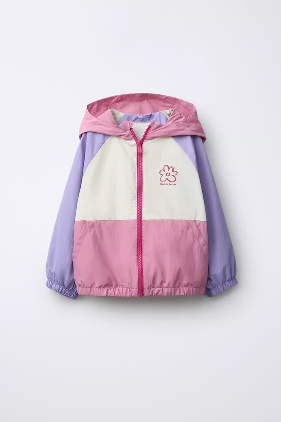 WATER-REPELLENT COLOUR BLOCK RAINCOAT | Zara UK