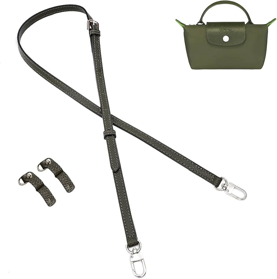 KOMHPS Purse Straps Replacement, Leather Handbag Crossbody Shoulder Strap Adjustable for Longcham... | Amazon (US)