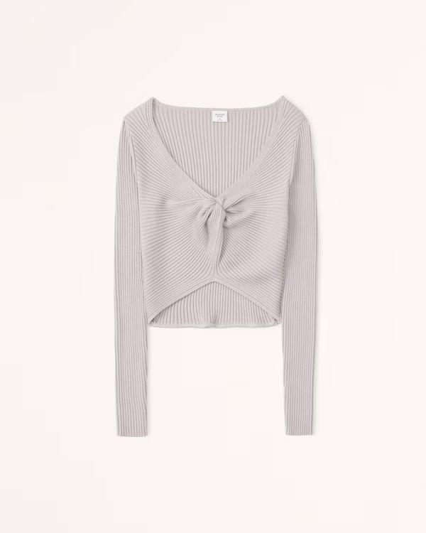 Women's Twist-Front Sweater Top | Women's 30% Off Select Styles | Abercrombie.com | Abercrombie & Fitch (US)