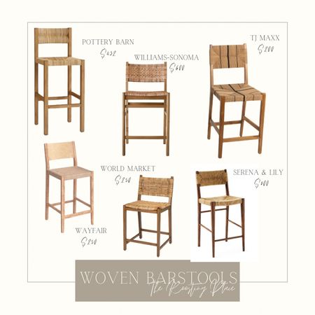 Love these woven barstools in all price ranges for warmth and texture in your kitchen! #barstools 

#LTKhome