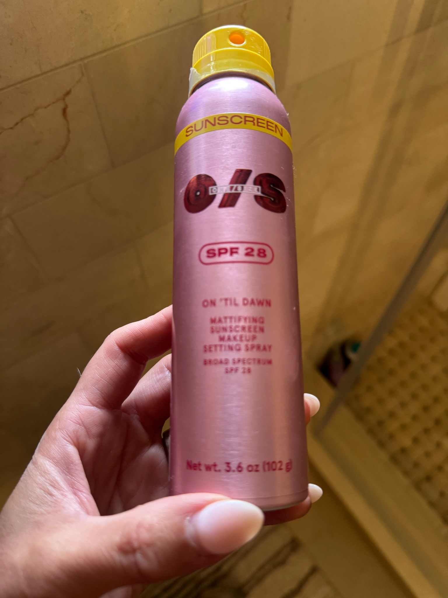 Keeping my makeup locked in all day with this setting spray . With or without screen 