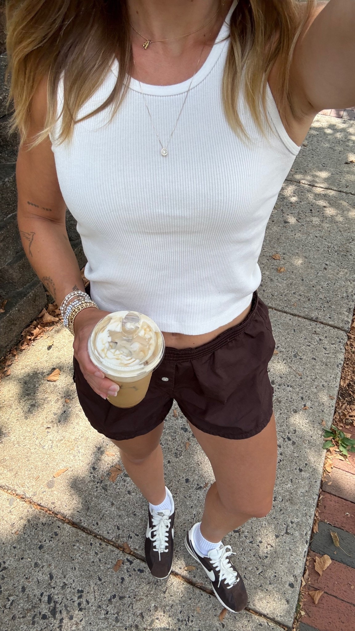 8/16/25 Casual OOTD 🤎 Linking my Amazon blue light fashion glasses, my Aritzia brown boxer shorts, and my Nike Cortez sneakers — the perfect mix of comfy + put together for a cozy day at home or out running errands.



#LTKStyleTip #LTKShoeCrush