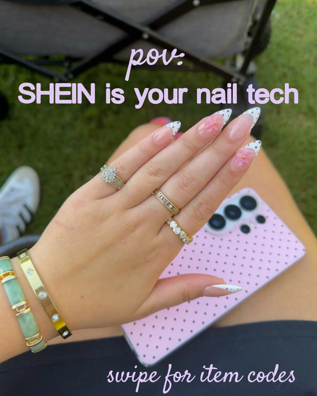 SHEIN handmade press on nails keep my nails looking SO good for under $10 a set 😍 type the item code into the search bar on SHEIN to find the exact sets I’m wearing 💅🏻💕 #sheinnails #sheinfinds #handmadepressonnails #pressonnails #summernails

#LTKBeauty #LTKselfcare #LTKgrwm