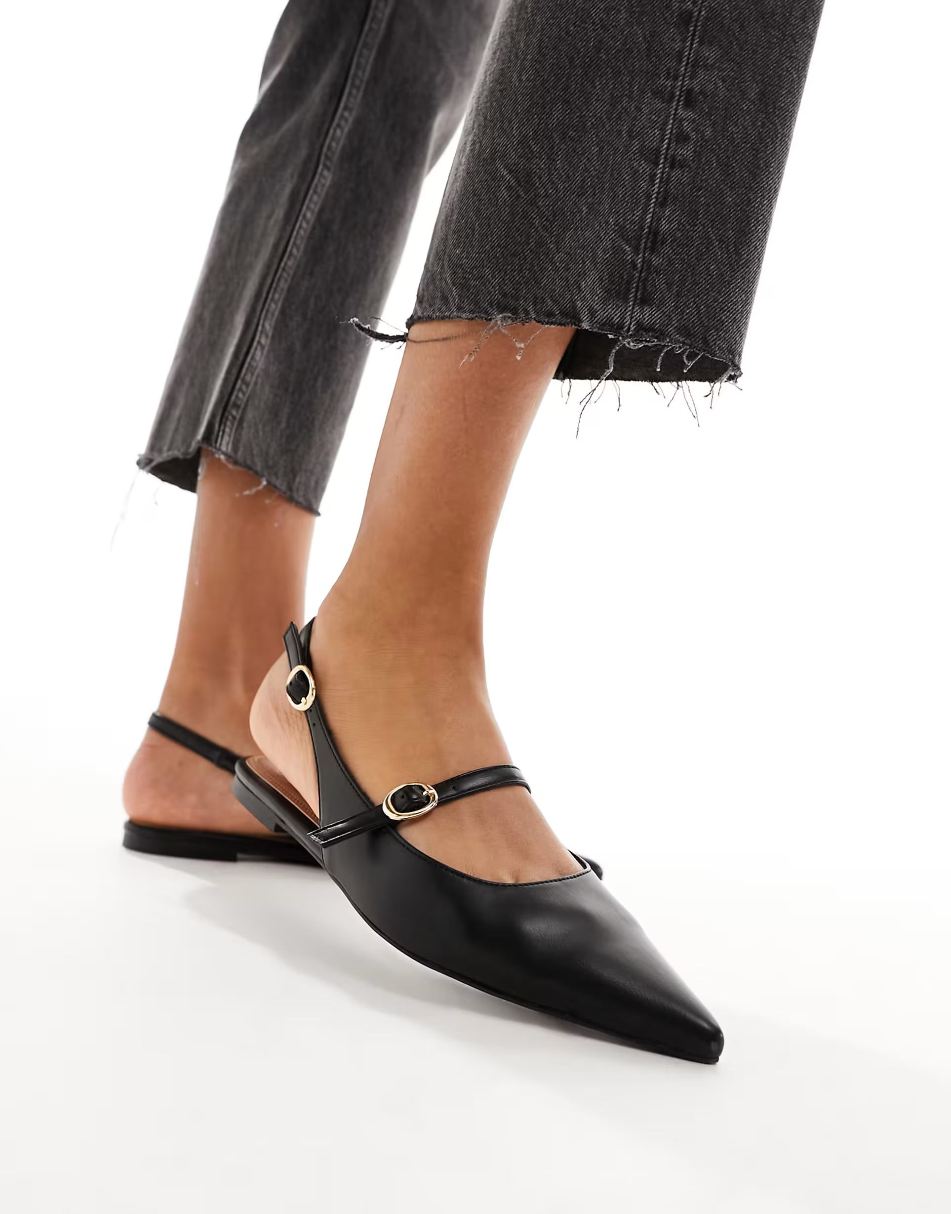 ASOS DESIGN Lucile pointed Mary Jane in black | ASOS | ASOS (Global)