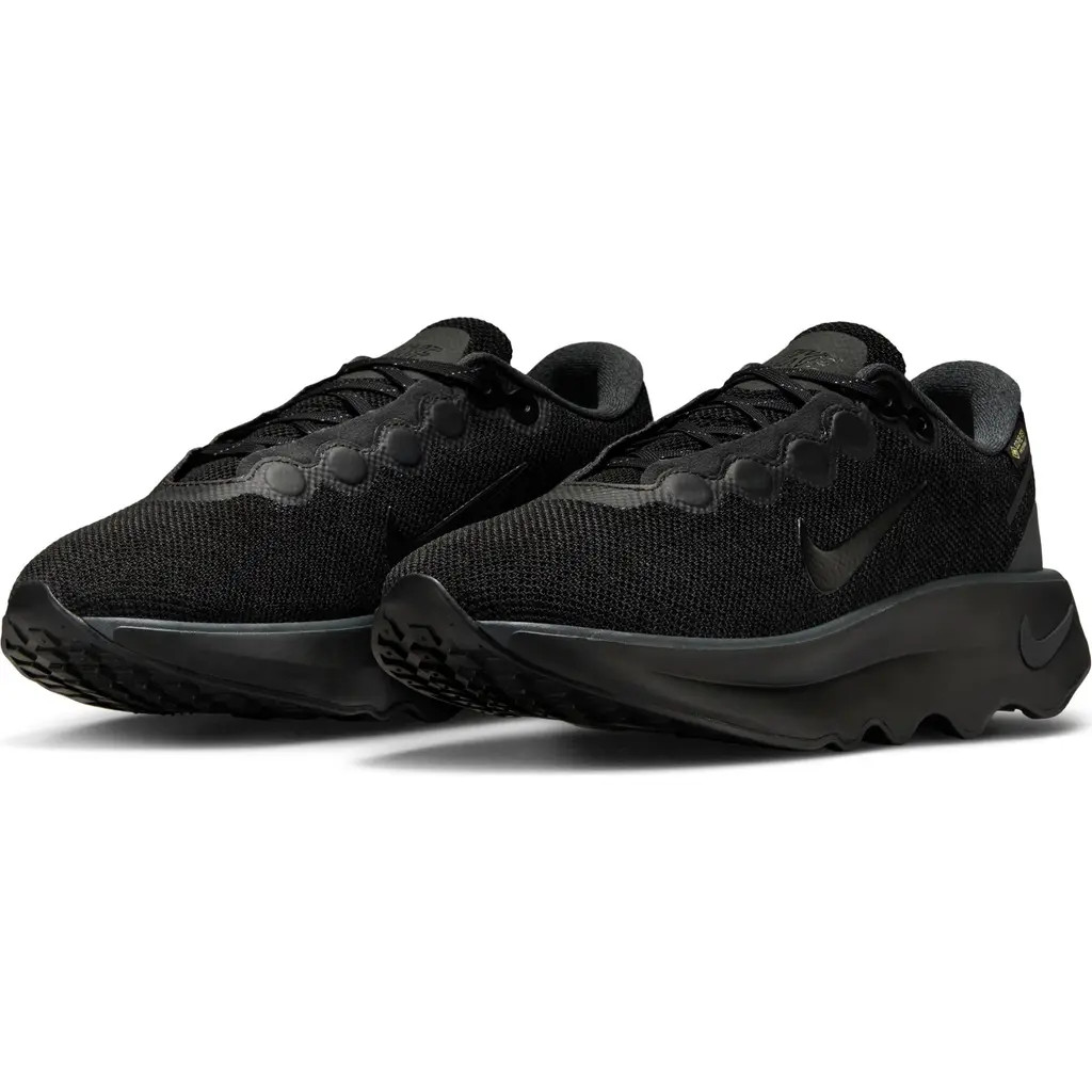 Nike Motiva Gore-Tex® Waterproof Road Running Shoe in Black/Black at Nordstrom, Size 9.5 | Nordstrom