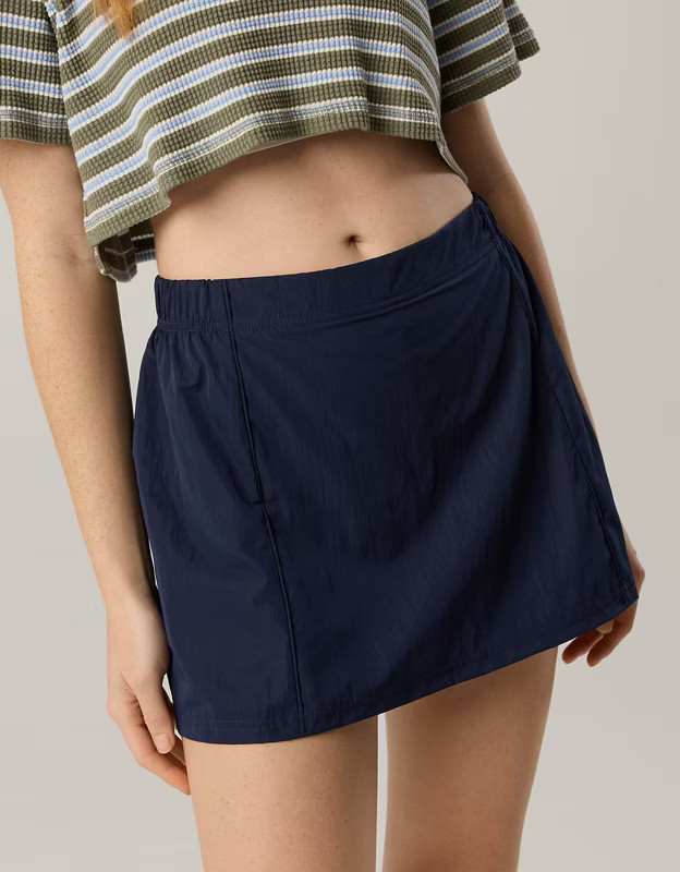 OFFLINE By Aerie Nylon Mini Skirt | Aerie
