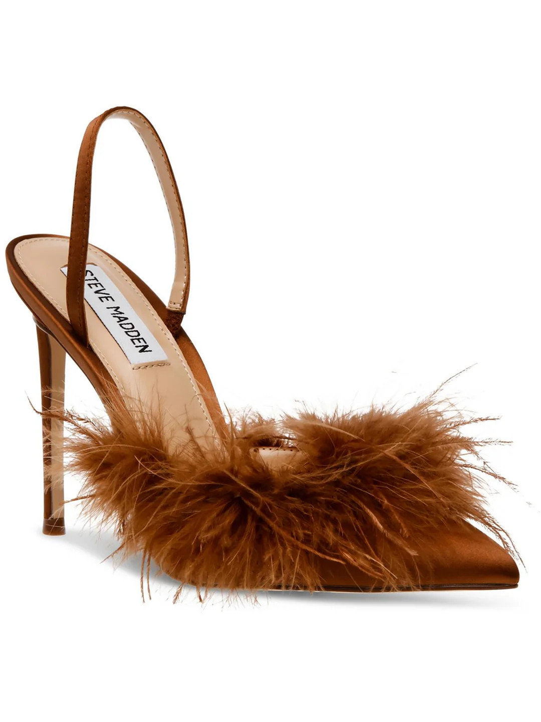 Alexis Womens Satin Feathers Pumps | Shop Simon