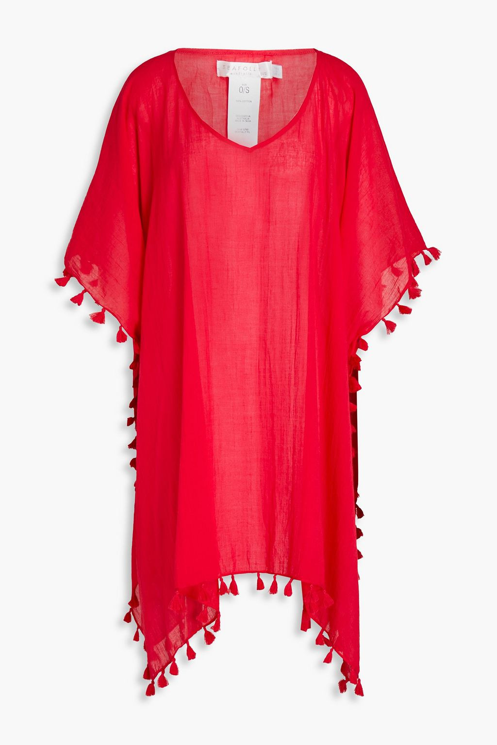 Amnesia tassel-trimmed cotton-gauze coverup | The Outnet (US and CA)