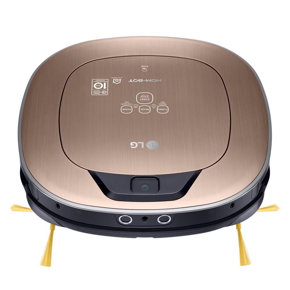Hom-Bot Smart Robotic Vacuum Cleaner with WiFi Enabled in Metal Gold | The Home Depot