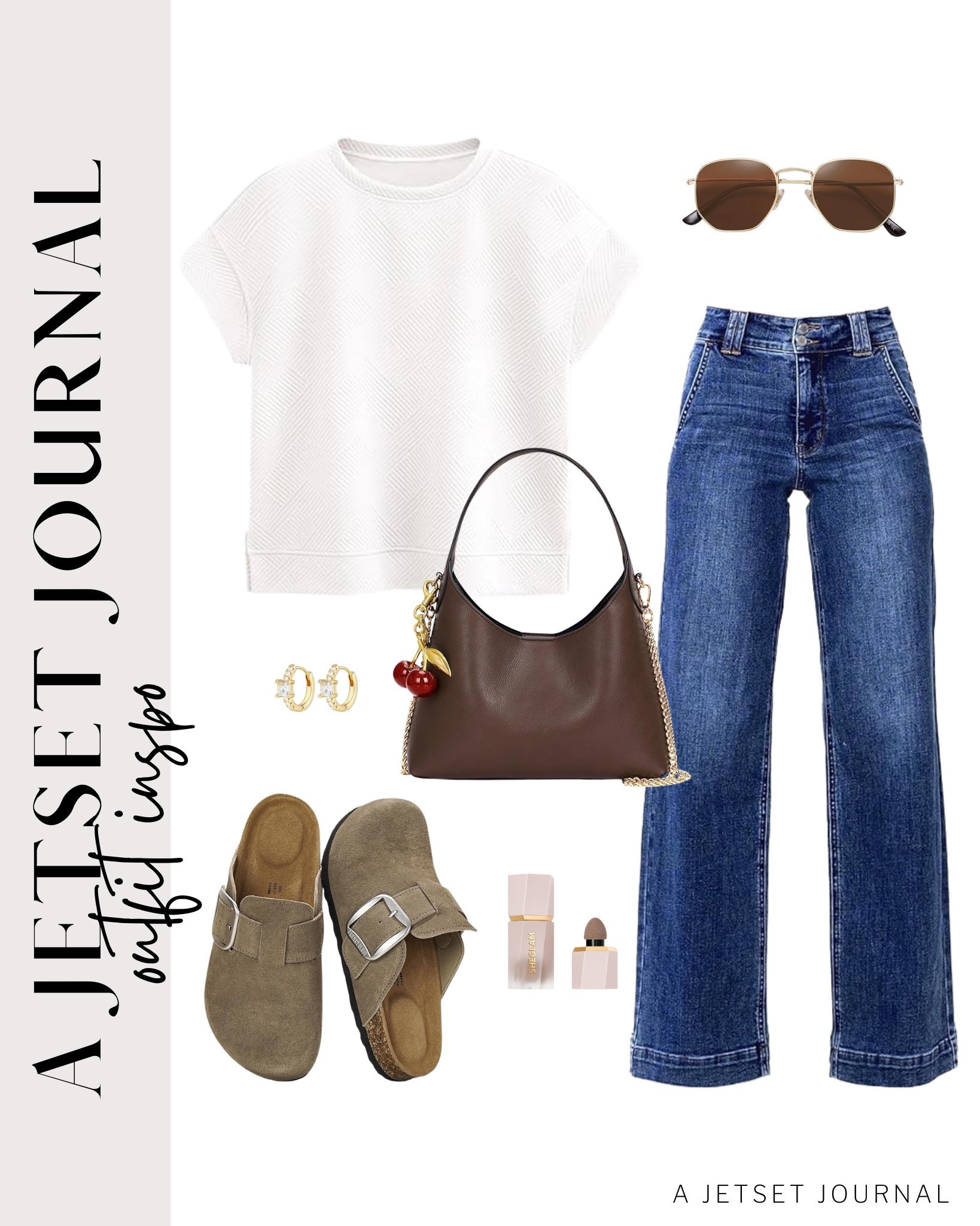 Here's a basic t shirt you can pair with wide leg jeans and a cute bag for an everyday look!
crossbody bag, two piece outfit, gold earrings, amazon fashion, fall style, trendy look, viral fashion, fall outfit, gold earrings, affordable style, amazon favorite, top picks, best seller, airport outfit

#LTKU #LTKSeasonal #LTKStyleTip
