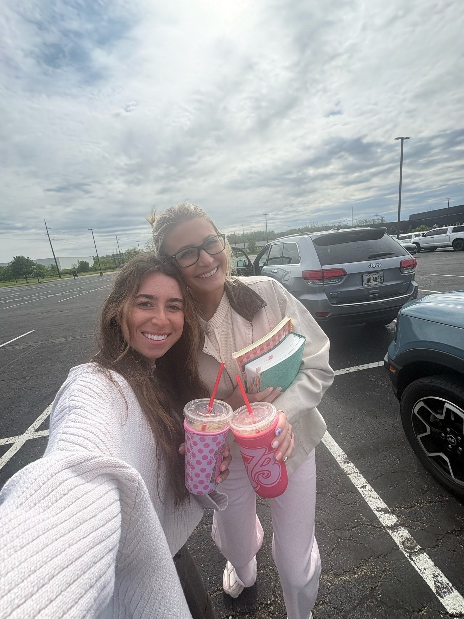 Matching coozies, iced coffees, and Sunday mornings at church ✝️🤎💫 

#LTKStyle #SundayMorning #ChurchFit #CoffeeDate #BestieStyle #MatchingVibes #SundayBest