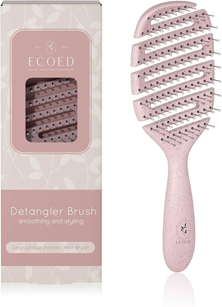 Degradable Vented Hair brush,Detangling Brush,Detangler Brush for Curly, Thick, and Straight Hair... | Amazon (US)