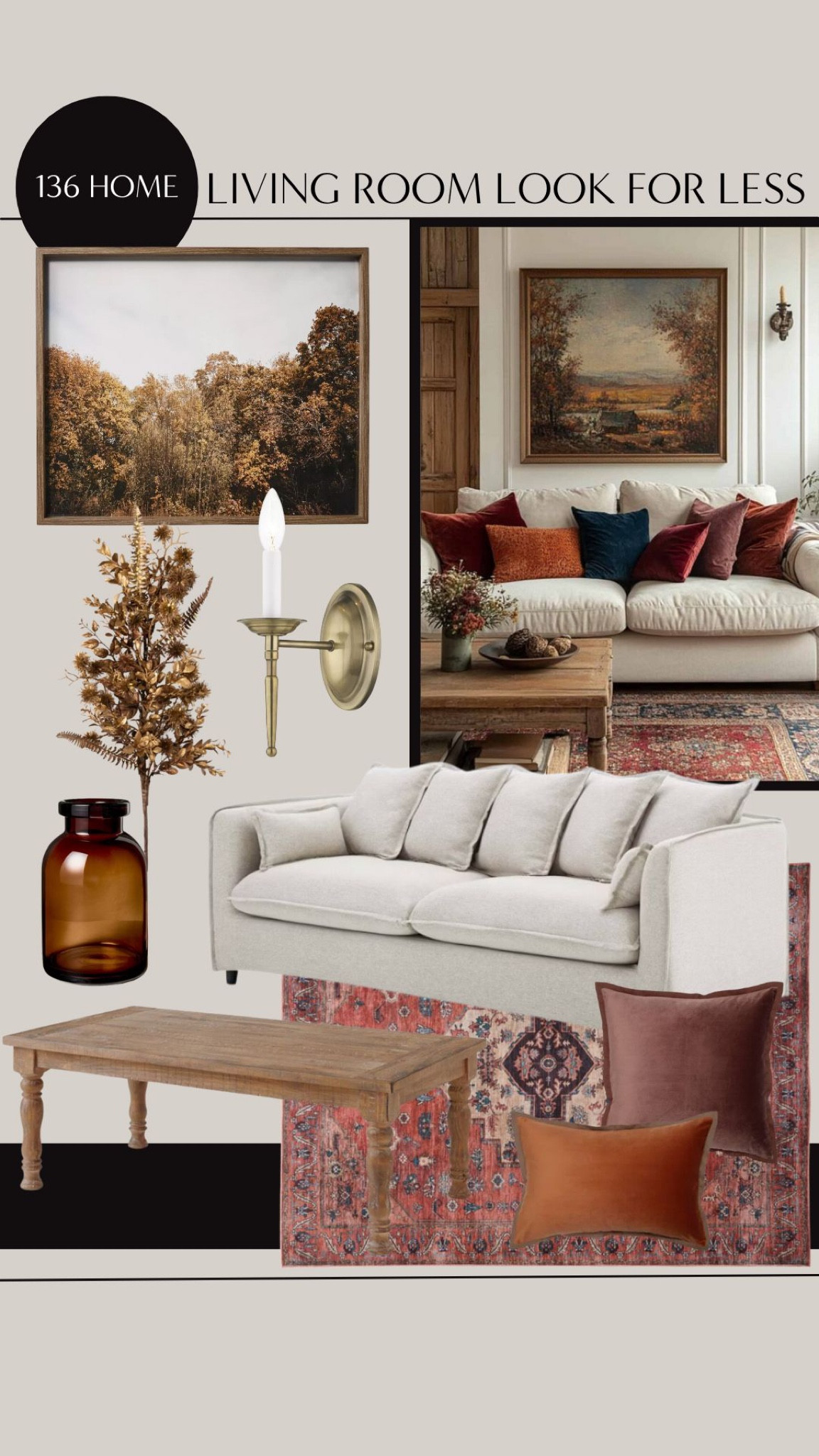 Fall Living Room Look for Less #livingroom #livingroomdecor #falldecor #homedecor #interiordesign

#LTKstyletip #LTKhome