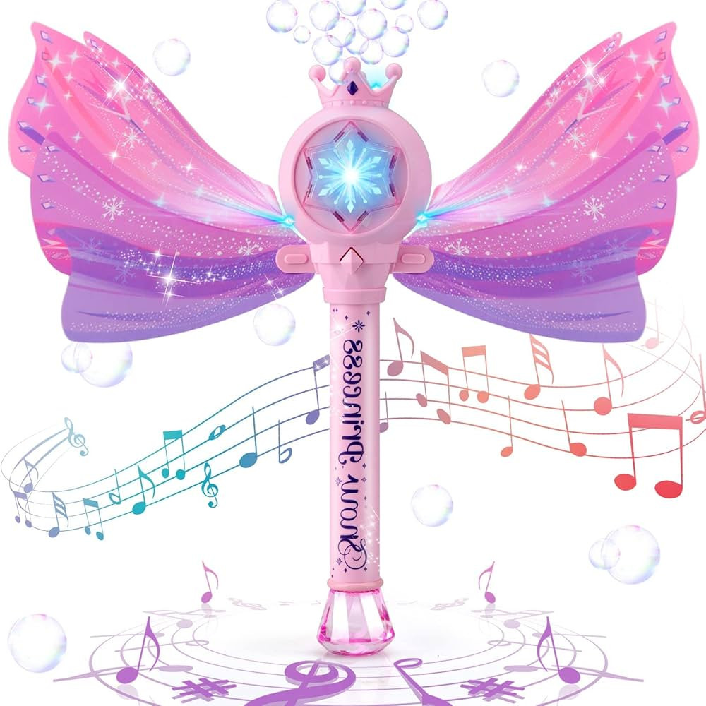 Chridark Bubble Wands for Kids Girls - Light Up Thrilling LED & Sound Effect, Outdoor Party Birth... | Amazon (US)
