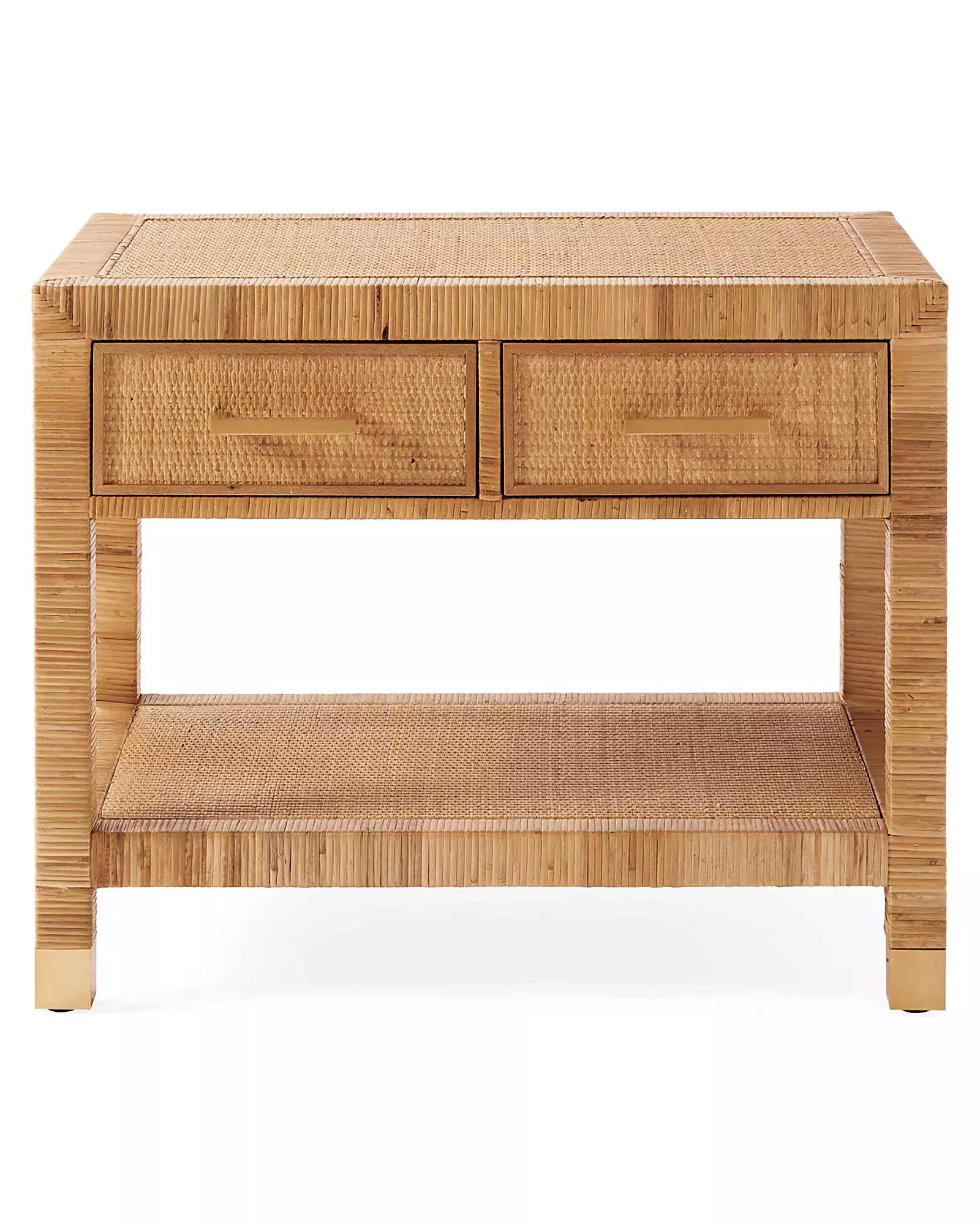 Balboa Rattan Wide Nightstand | Serena and Lily