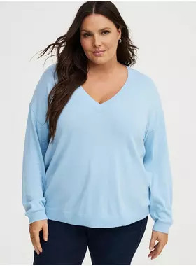Pullover V-Neck Sweater | Torrid (US & Canada)