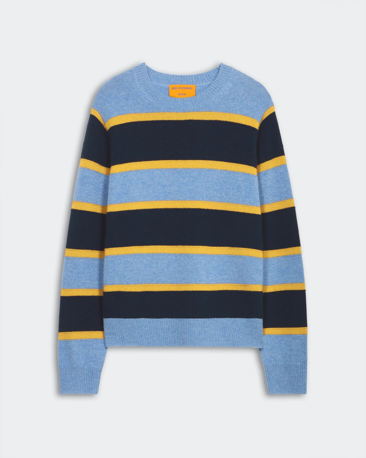 Stripe Crew - Heather Blue Combo | Guest In Residence