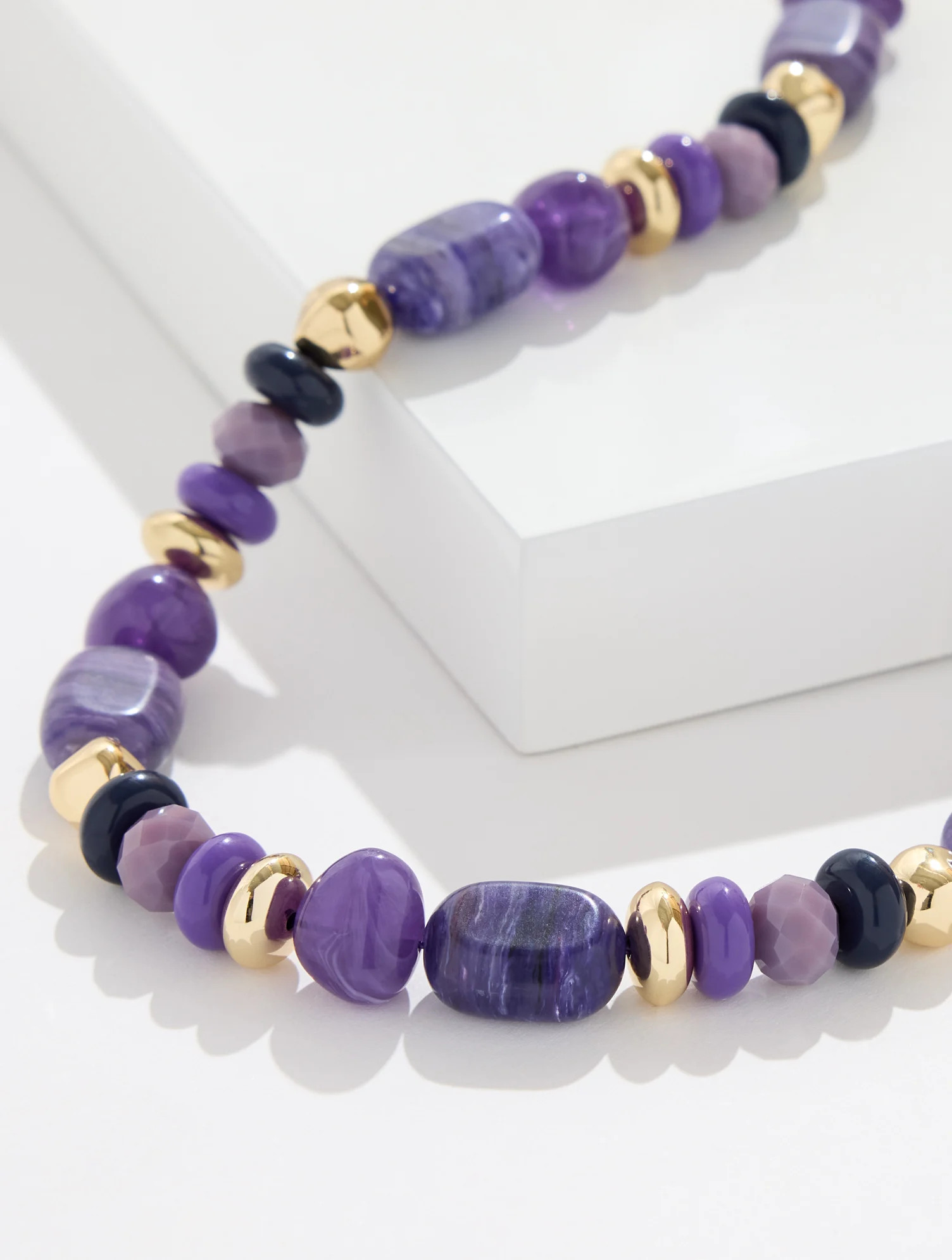 Sheryl Beaded Necklace - Bramble Purple - 001 Talbots | Talbots