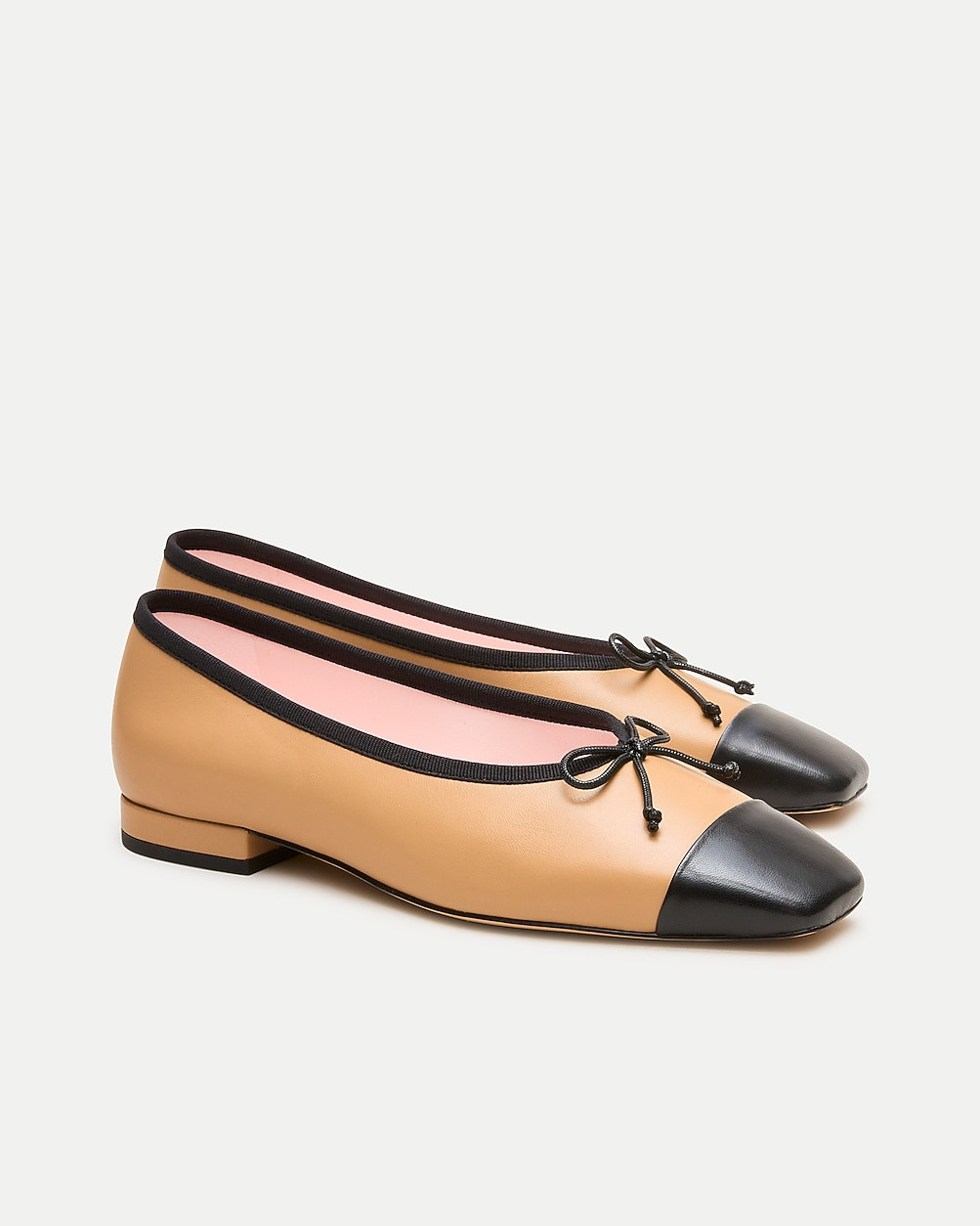 Sophie cap toe ballet flats in leather | J. Crew US