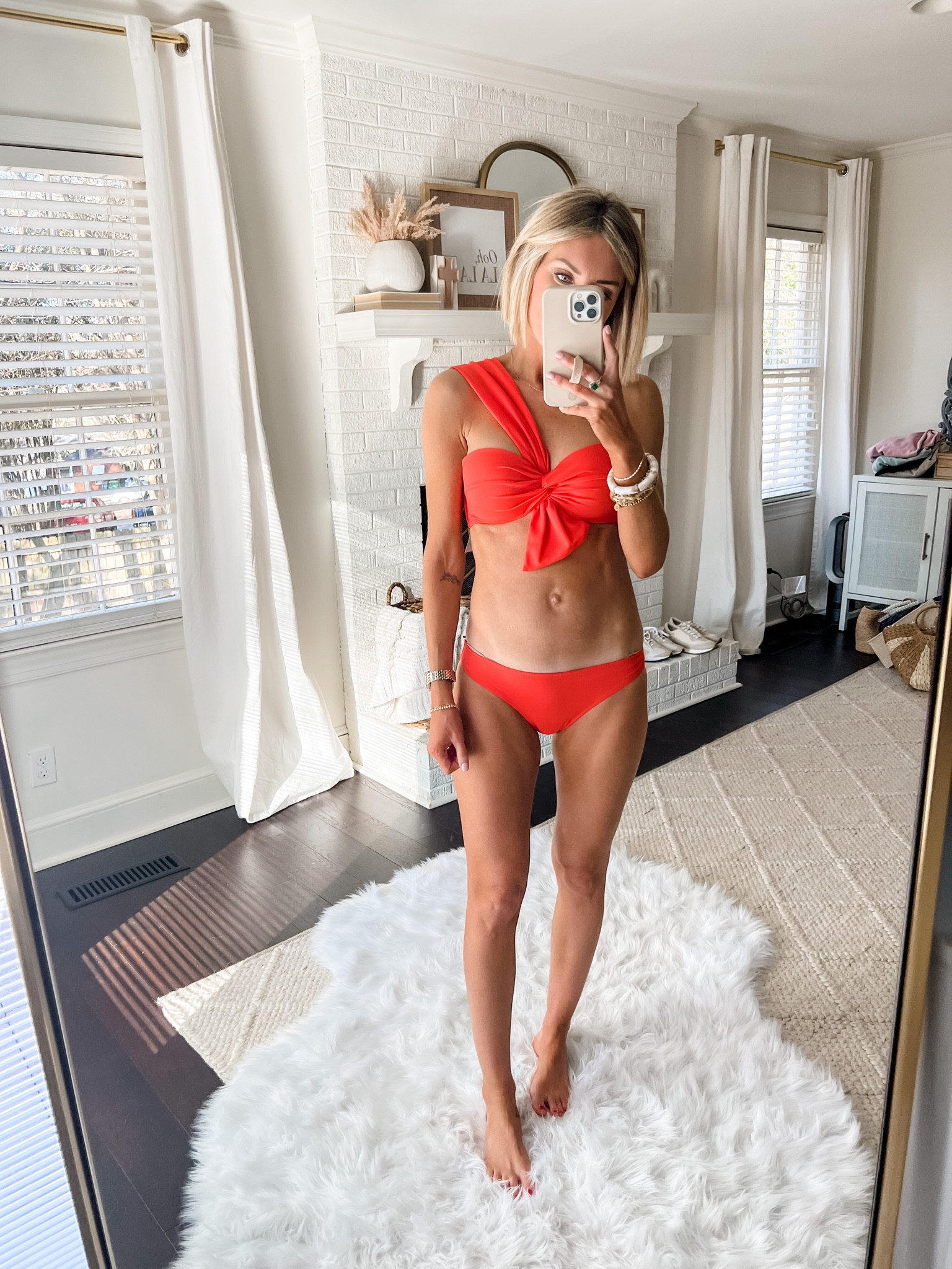 This swimsuit is back in stock 👏 The color is so good for summer! Loverly Grey is wearing a small in the bottoms and true size for the top! 

#LTKFind #LTKunder50 #LTKswim