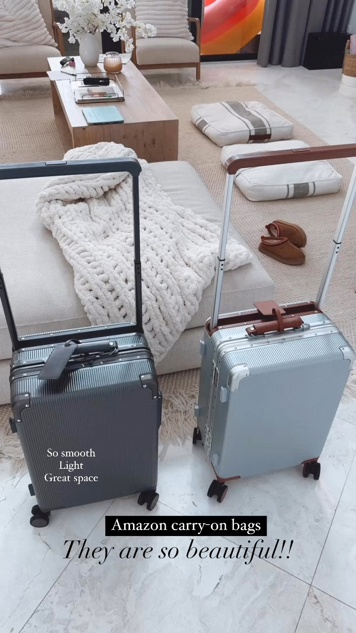 Size 20 Gorgeous carry on from Amazon 
Light , so so smooth , it has a cup holder , reminds me of a mix of Louis Vuitton and Rimowa carry ons 


#LTKItBag #LTKTravel #LTKOver40
