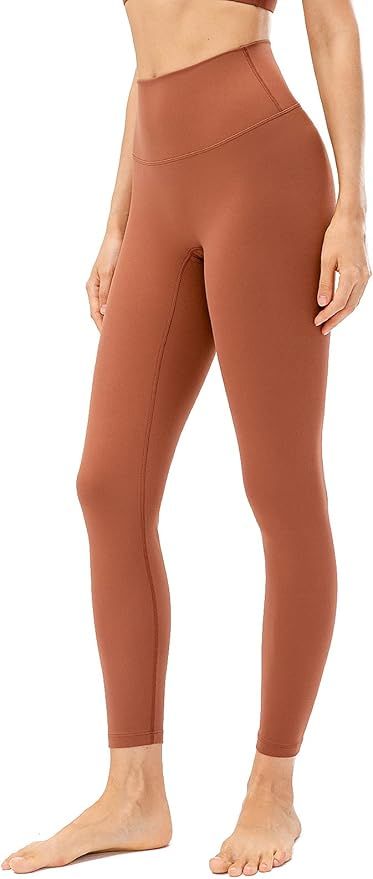Lavento Women's Naked Feeling Light Yoga Leggings 7/8 Length - High Waist Ultra Soft Workout Legg... | Amazon (US)