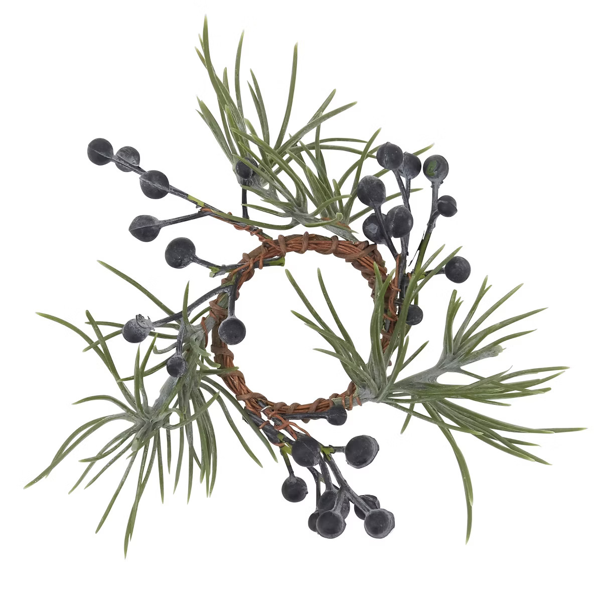 Saro Lifestyle Pine + Berry Napkin Ring, Green (Set of 4) | Target