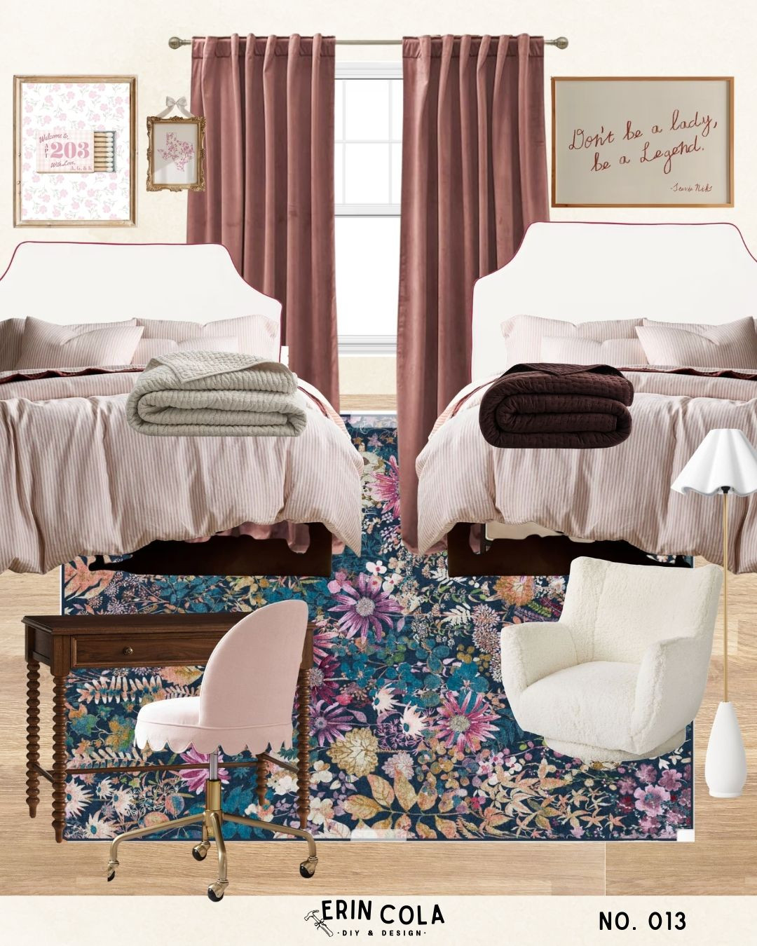This soft pink dorm room aesthetic is the perfect blend of cozy and feminine. Featuring blush curtains, neutral bedding, floral rugs, and warm wood furniture, this mood board creates a calming and elegant college bedroom. The soft textures and warm tones make it ideal for dorm rooms, first apartments, or feminine bedroom decor.
If you love pink dorm decor, romantic bedroom aesthetics, and cozy chic spaces, this design brings together stylish pieces that feel both comfortable and elevated.
Perfect for pink dorm room ideas, girly dorm decor, and cozy feminine bedrooms.
 

 #LTKU #LTKHome