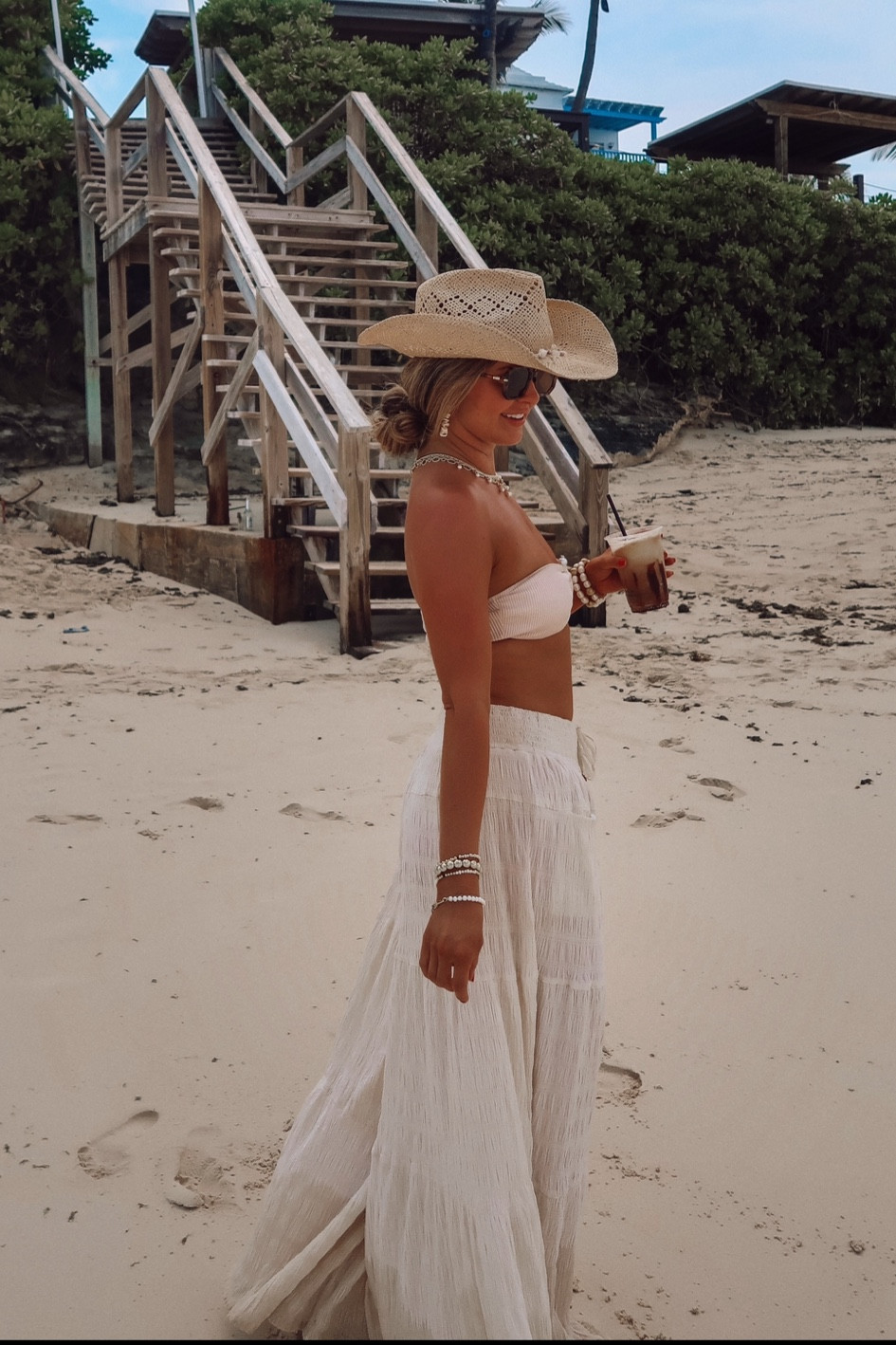 Beach outfit of the day for the Bahamas and these comfy free people, pants, Amazon, sunglasses, Amazon, cowboy hat, Amazon, beach attire, Amazon, swimsuit, Lucy, lurch, jewelry, target, accessories, and other details linked here! vacation outfit and beach outfit ideas! @shealeighmills

#LTKtravel #LTKswim #LTKSeasonal