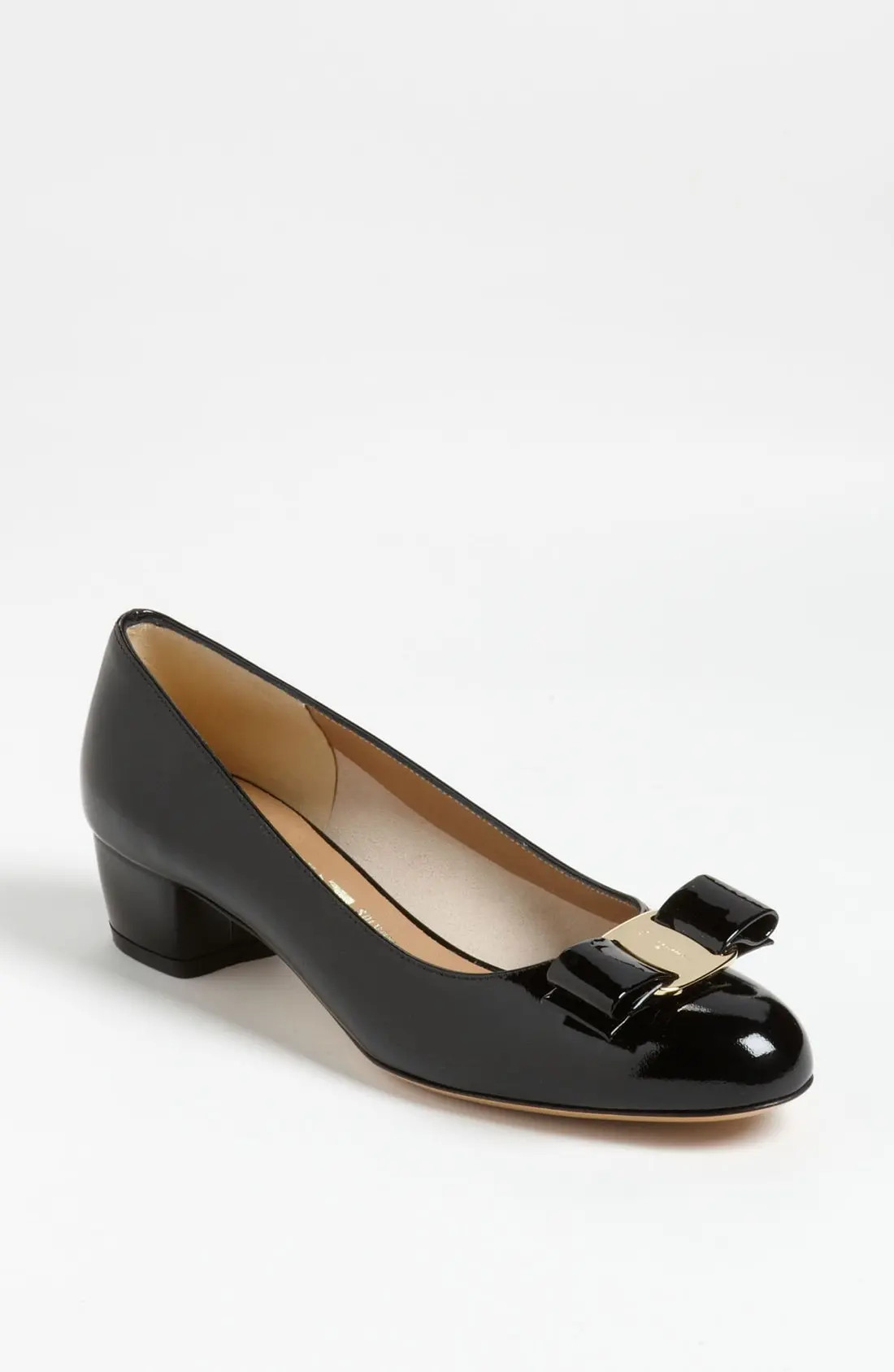 Women's Salvatore Ferragamo Vara Pump, Size 9.5 B - Black | Nordstrom