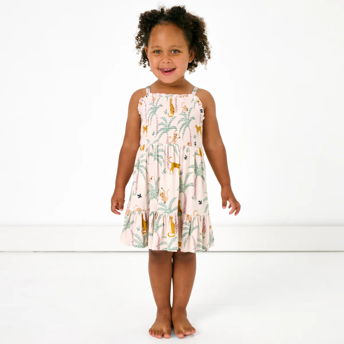 Wild Escape Smocked Dress | Little Sleepies