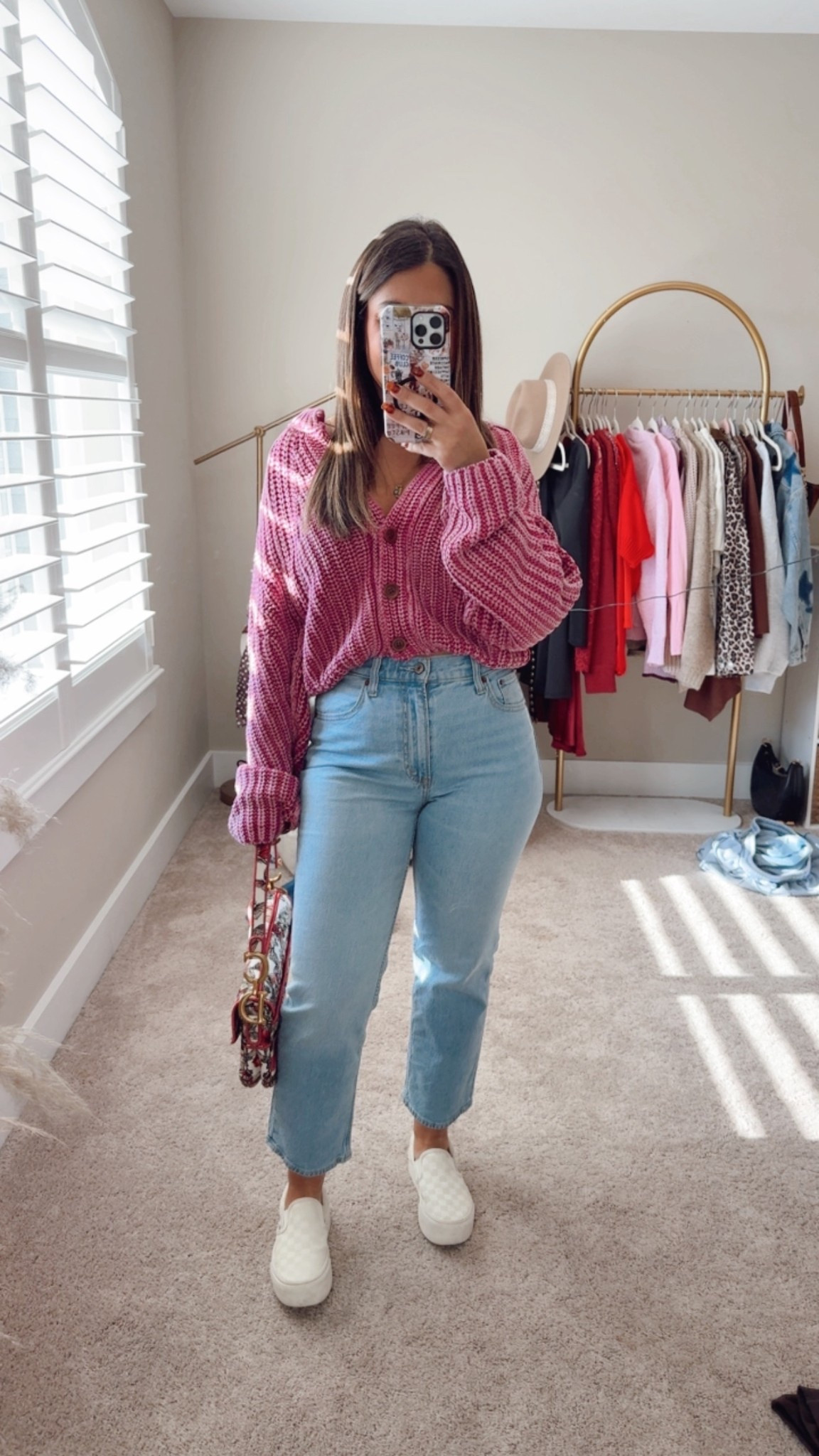 Size 27 short in the denim 
Size xsmall in sweater (but I also have another color in the small)

#LTKPetite #LTKSaleAlert #LTKFindsUnder100