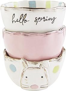 Mud Pie Bunny Ramekin Set, Hello Spring, 3" dia x 2" | Amazon (US)