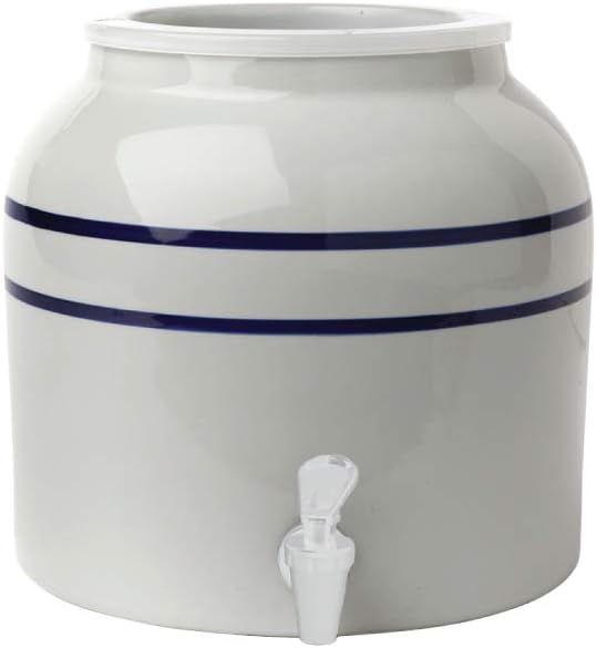 New Wave Enviro Porcelain Water Dispenser, Classic Blue Stripe Design, 2.5 Gallon Capacity, Inclu... | Amazon (US)