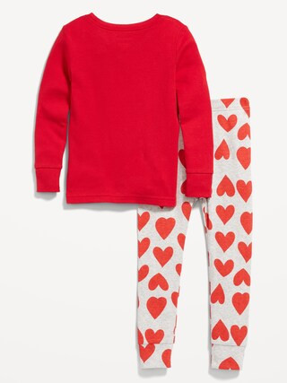Unisex Matching Valentine's Day Snug-Fit Pajama Set for Toddler | Old Navy (US)