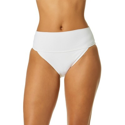 Women's Live In Color White Soft Band High Waist Swim Bottom | Target
