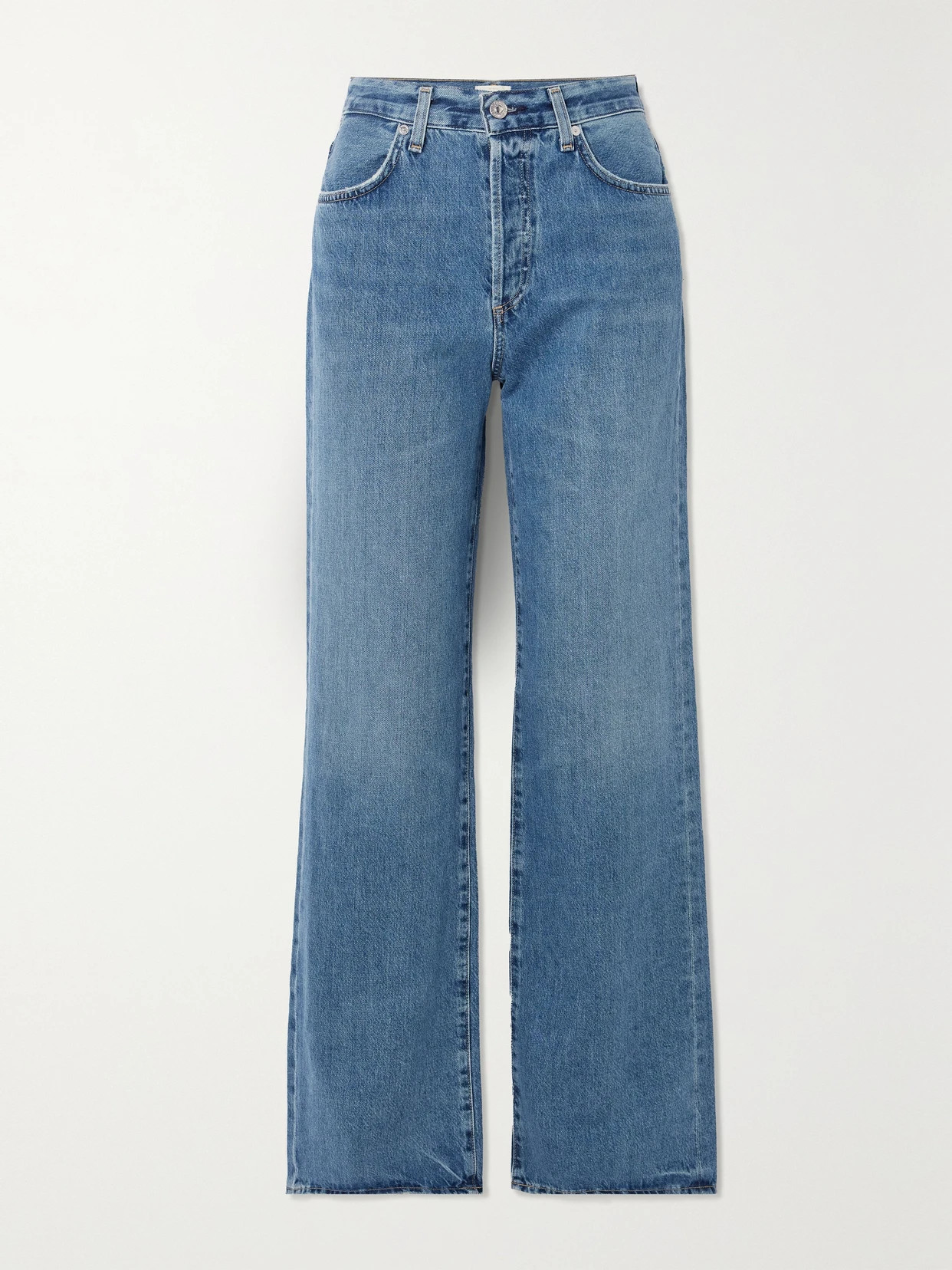 Citizens of Humanity - + Net Sustain Annina High-rise Wide-leg Organic Jeans - Blue | NET-A-PORTER (US)