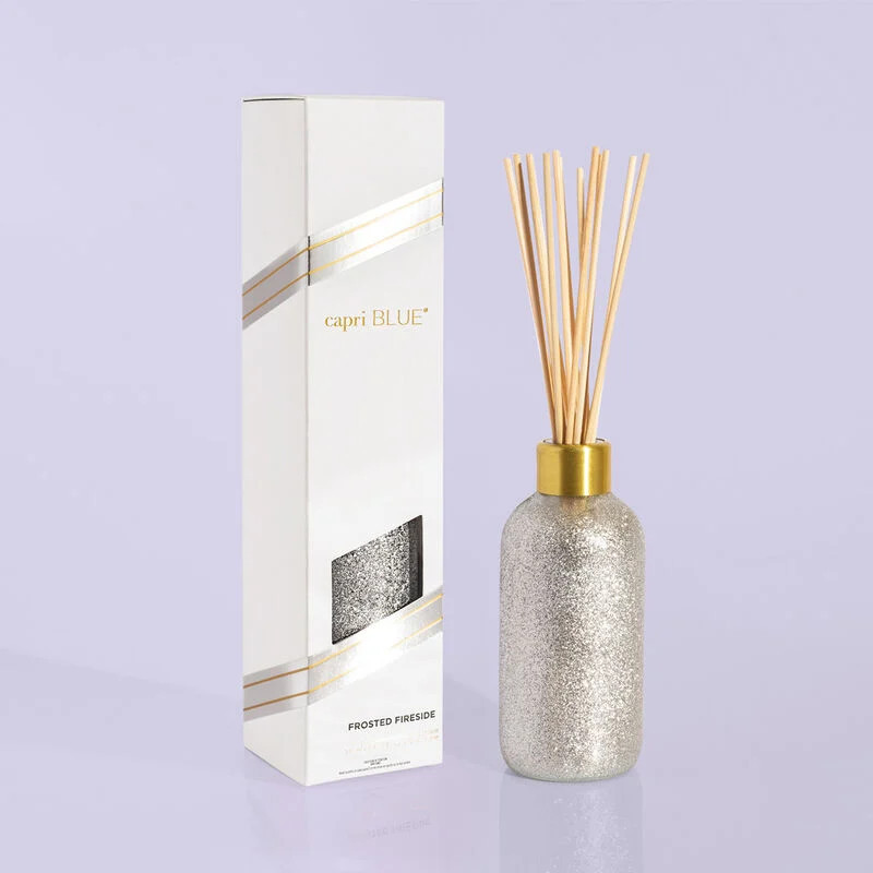 Frosted Fireside Glam Reed Diffuser | Capri Blue | Capri-Blue