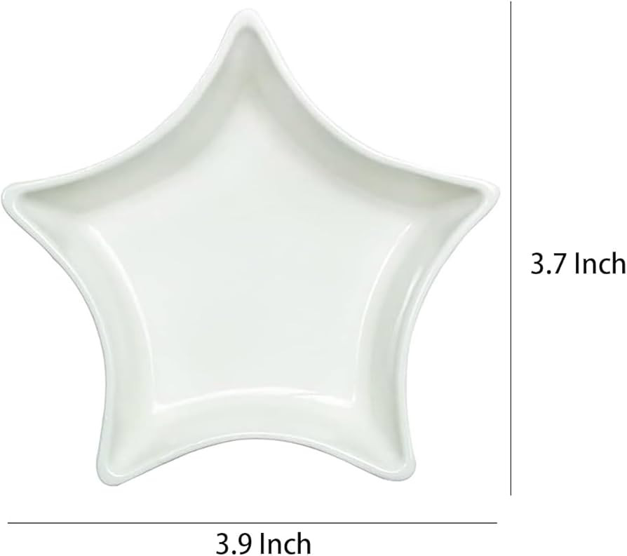 SOCOSY Star-shaped Multipurpose Ceramic Sauce Dish Seasoning Dishes Sushi Dipping Bowl Appetizer ... | Amazon (US)