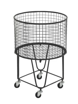Monroe Lane Industrial Metal Storage Cart, Black | Belk