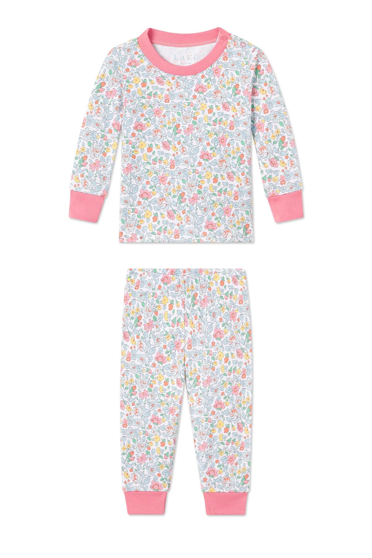 Baby Long-Long Set in Elizabeth Floral | Lake Pajamas