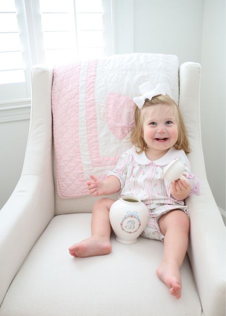 Introducing… the second Lauren Haskell LoHome x Chapple Chandler collection! This one was inspired by Betsy and created for her nursery! Every precious piece is a keepsake your little ones can love forever! Customize with a monogram initial and pick your ginger jar design and size! See more inspo on my Instagram @chapplechandler 🎀💕

#LTKbaby #LTKhome #LTKfamily